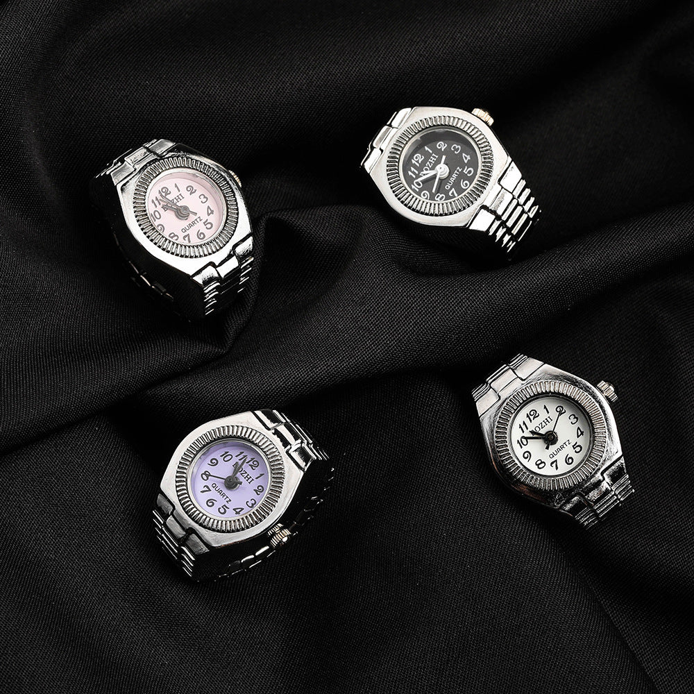 Time Ring Watch New Korean Style Alloy Creative Couple Watch