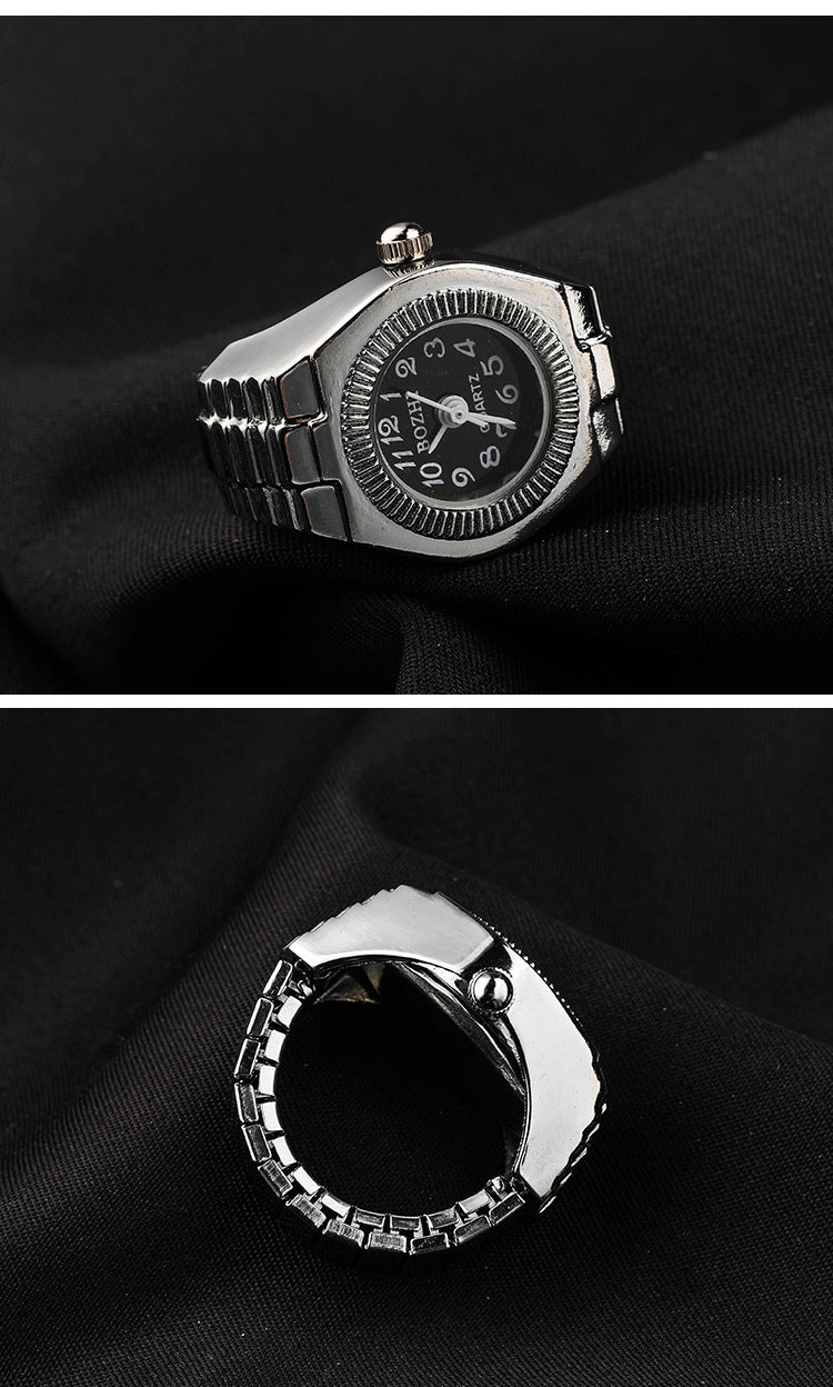 Time Ring Watch New Korean Style Alloy Creative Couple Watch